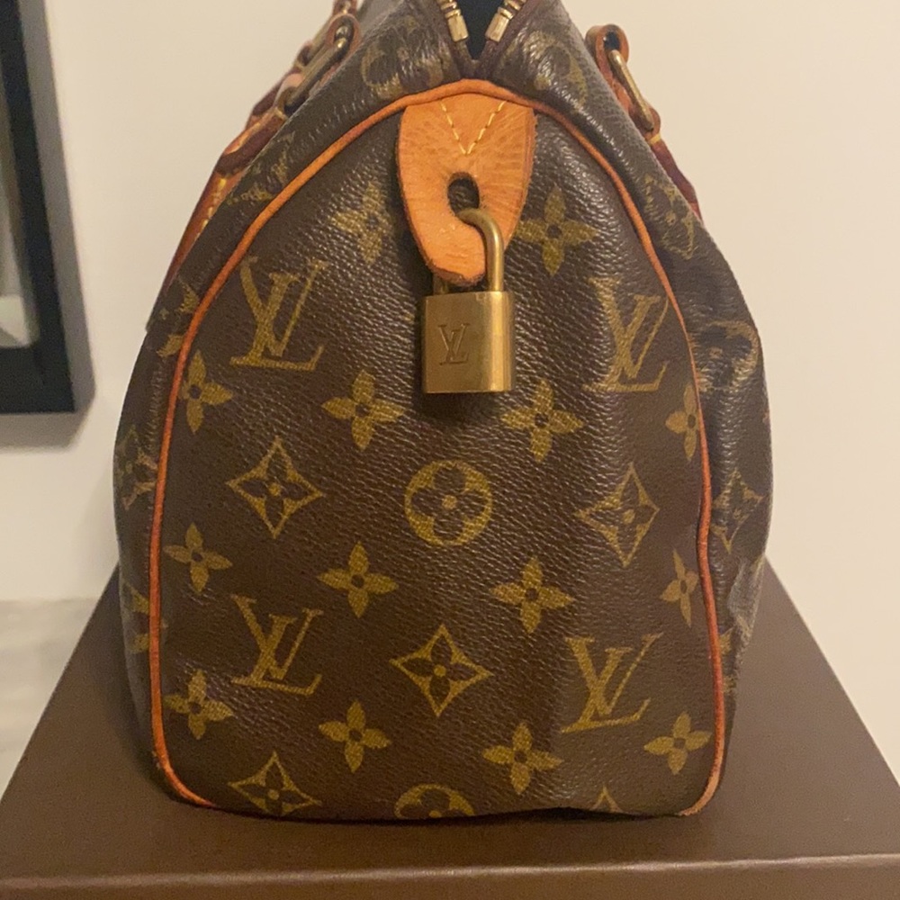 ❌SOLD❌ AUTHENTIC Louis Vuitton LV Monogram Canvas Speedy 25 Handbag Bag Vintage - Picture 8 of 16